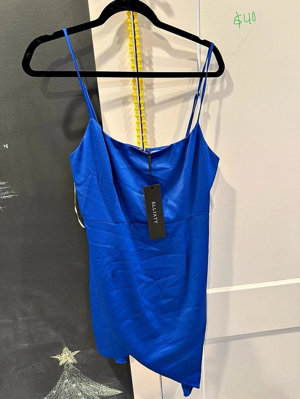 ELLIATT Mini Slip Dress in Blue Size Large NWT